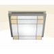 PLAFONIERA SOFFITTO QUADRA CARLA 230V R7S GRIGIA 30x30 LEDS LACREU 15-2377-N3-AE