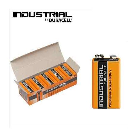 BATTERIA SINGOLA ALCALINA 9V 6LR61 DURACELL INDUSTRIAL PRO1604