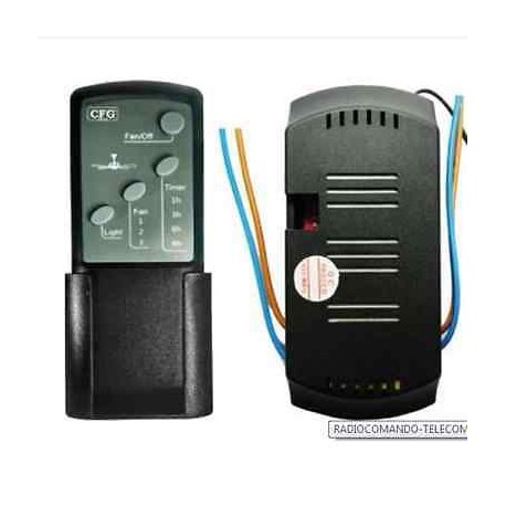 KIT TELECOMANDO UNIVERSALE PER AGITATORI VENTILATORI DA SOFFITTO 220V TIMER CFG EV031