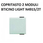 COPRITASTO PULSANTE 2 MODULI BTICINO LIGHT COD. N4915/2T