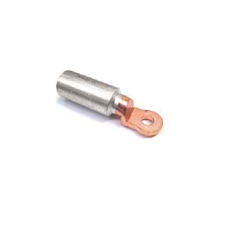 CAPOCORDA NUDO BIMETALLICO AD OCCHIELLO DIAM.12mm PER CAVI M.T. B.T. DA  35 MMQ 