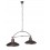 LAMPADARIO SOSPENSIONE RUSTICO RUGGINE MARRONE 2X40W E14 AKI MASSIVE 376668610