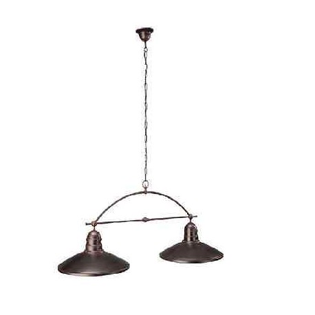 LAMPADARIO SOSPENSIONE RUSTICO RUGGINE MARRONE 2X40W E14 AKI MASSIVE 376668610