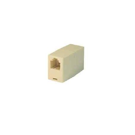 ACCOPPIATORE CAVO TELEFONICO 2 PRESE RJ11 CONNETTORE PLUG-PLUG 6/4 MIMPA2