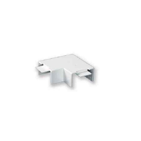 ANGOLO PIANO CURVA PER CANALE CANALINA PLASTICA BIANCO 15X17 MM FXAP1517