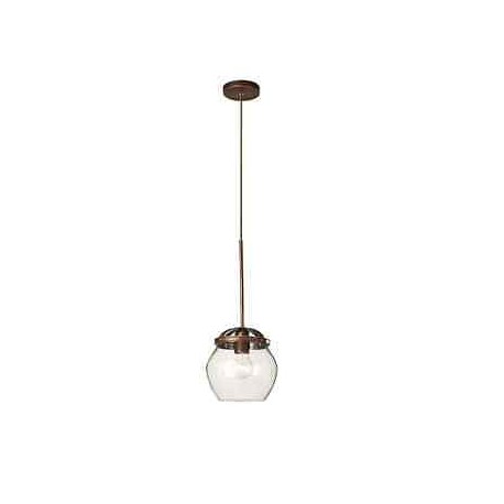 LAMPADA A SOSPENSIONE RUSTICA BALDI MARRONE 75W E27 240V 60HZ MASSIVE 416144310