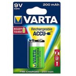 BATTERIA RICARICABILE BLISTER 1PZ. POWER ACCU 9V 200MAH NI-MH VARTA 5622 56722