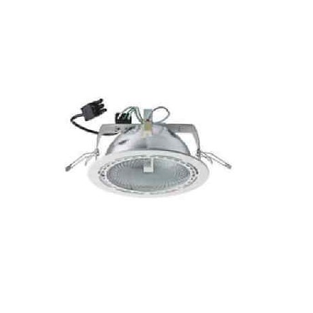 SPOT INCASSO CIRCOLARE BIANCO AZIMUT D. 23CM 150W RX7S I.M. LEONARDO LUCE 24326