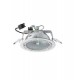 SPOT INCASSO CIRCOLARE BIANCO AZIMUT D. 23CM 150W RX7S I.M. LEONARDO LUCE 24326