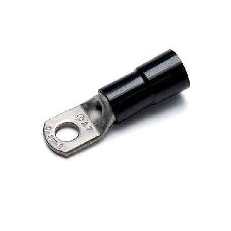 CAPOCORDA ISOLATO NERO OCCHIELLO FORO 8mm PER CAVI IN RAME 16MMQ CEMBRE ANE3-M8