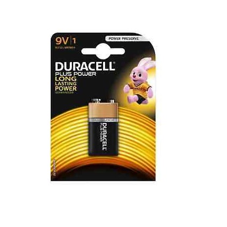 BATTERIA ALCALINA PLUS POWER BLISTER 1PZ. 9V LONG LASTING POWER DURACELL MN1604