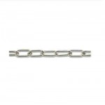 CATENA GENOVESE LAMPADARI D.3,8MM ACCIAIO NIKEL ZAPONATO 39X12 1 METR FPL 0006