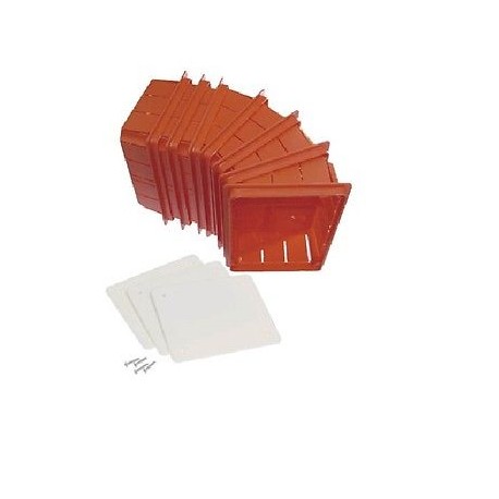 3PZ CASSETTE DI DERIVAZIONE INCASS CON COPERCHIO MODELLO 1 92x92x45 FAEG FG10201