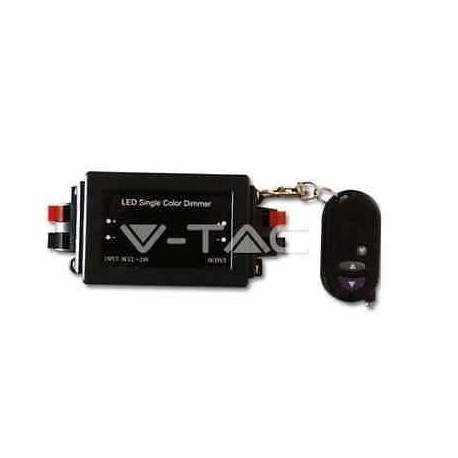 KIT DIMMER DI CONTROLLO RADIOCOMANDO STRISCE LED 12/24VDC 96W 8A V-TAC VTAC 3300