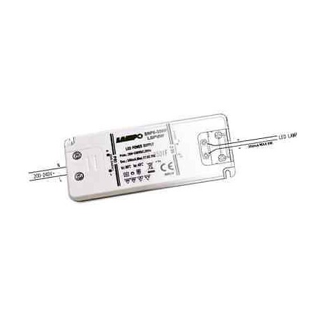 ALIMENTATORE SWITCHING LSP- LED -DRIVER 200-240V/350MA OUT 12VDC 6W LAMPO LSP6W 