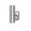 APPLIQUE BIEMISSIONE FARETTO ESTERNO INOX IP44 2 SPOT GU10 230V LAMPO UPDOWN/2