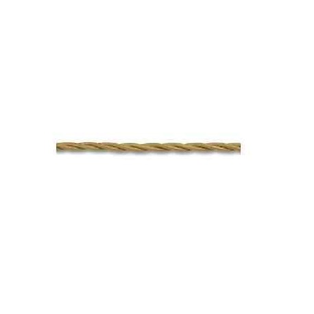 CAVO ELETTRICO COTONATO TRECCIA SETA 3 X 1.0mmq  ORO 1 METRO FAEG FG24953