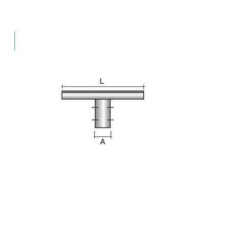 TRAVERSA STAFFA 50CM ZINCATA PORTAPROIETTORE PALO ILLUMINAZIONE D. 60CM SEM 4320