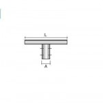 TRAVERSA STAFFA 150CM ZINCATA PORTAPROIETTORI PALO ILLUMINAZIONE D.60CM SEM 4322