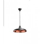 LAMPADA SURREY SOFFIT SOSPENSIONE VINTAGE NERA/RAME E27 230V PHILIPS 36532/30/E7