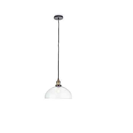 LAMPADARIO SOSPENSIONE VINTAGE MANOR VETRO TRASP. E27 230V PHILIPS 36237/60/E7