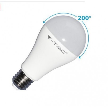 LAMPADINA GOCCIA LED E27 A65 17W 230V BIANCO CALDO 200° GRADI V-TAC VTAC 4456