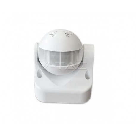 SENSORE MOVIMENTO E CREPUSCOLARE 12MT IP44 BIANCO 230V 1200W  V-TAC VTAC 4967