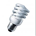 LAMPADINA RISPARMIO E27 PHILIPS 15W TORNADO SPIRALE CDL TORN15CDL LUCE BIANCHISS
