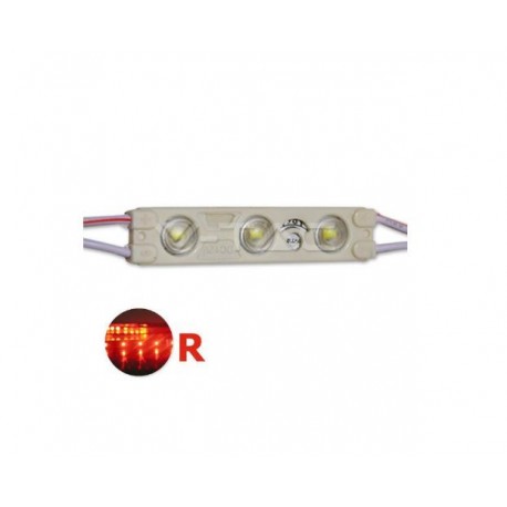 MODULO 3 LED 1W INSEGNE LUMINOSE IP67 IMPERM. LUCE ROSSA 12V  V-TAC VTAC 5121