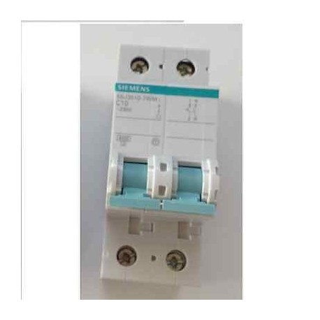 INTERRUTTORE MAGNETOTERMICO 1P+N C 10A 4,5KA 2MOD SIEMENS COD. 5SJ35107