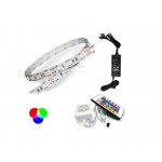 KIT STRISCIA LED MULTICOLOR RGB 5M NON IMPERM IP20 C/ALIM. CENTR V-TAC VTAC 2353