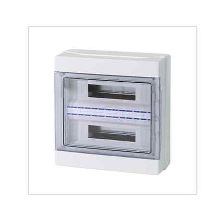 CENTRALINO STAGNO A PARETE 36 (18X2) MODULI IP65 CON PORTELLINO FAEG FG14536