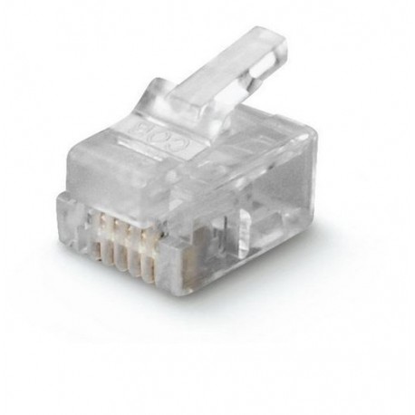 10PZ SPINA MOBILE VOLANTE PLUG TELEFONICA RJ11 6/6 --10 PEZZI-- SCAME 180.792