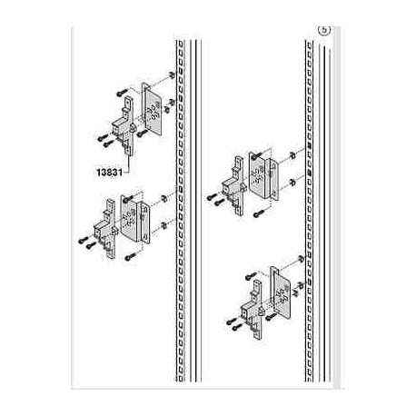 SUPPORTO PER SBARRE 250A QUADRO HAGER LUME VENEZIA COD. 13831