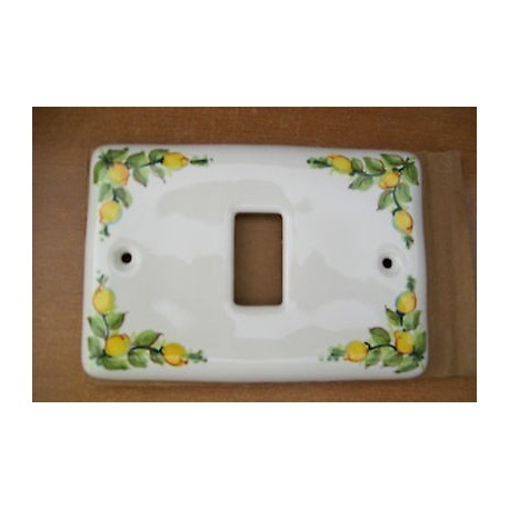 PLACCA CERAMICA VERA 1 POSTO PER BTICINO MAGIC C/LIMONI 2008LIMONI