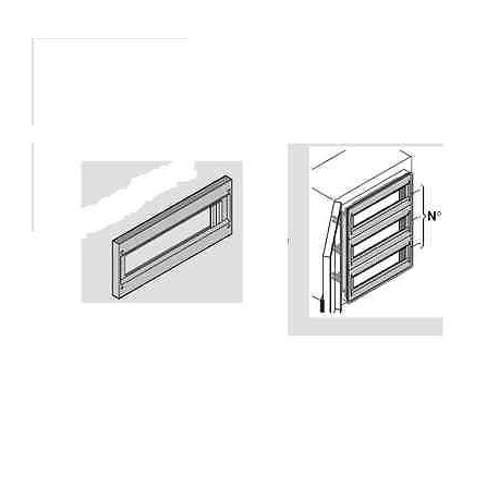 PANNELLO FRONT.PREFORATO MODULARE HAGER LUME MONACO COD.16365