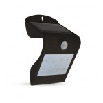 APPLIQUE LAMPADA DA MURO LED 1,5W PANNELLO SOLARE SENSORE NERA V-TAC VTAC 7097