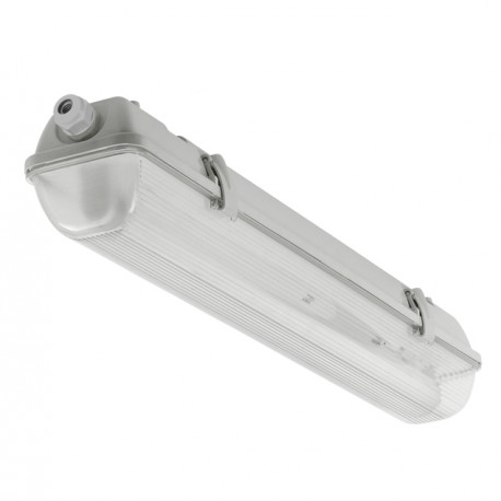 PLAFONIERA STAGNA T8 / G13 1 x 18W IP66 REATTORE FERROMAGNETICO LEAF LIGHT 26435