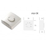 TERMOSTATO AMBIENTE MECCANICO A PARETE BIANCO 0-40° IP20 FAEG FG12185