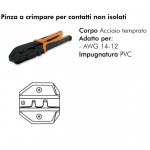 PINZA CRIMPATRICE A CRIMPARE PER CONNETTORI TERMINAL NON ISOLATI AWG14-21 98-126