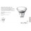 LAMPADINA LED EMERGENZA BATTERIA GU10 4W 230V 6400K ANTI BLACKOUT DIKLED4WBTBF