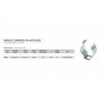 MOLLA OMEGA METALLO ACCIA DIAM. 26mm PER TUBI LUMINOSI CONFEZIONE 25 PEZZI MA801