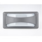 APPLIQUE LAMPADA LED DA MURO 12W WALL LIGHT ESTERNO 4000K GRIGIO VTAC V-TAC 8246