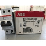 INTERRUTTORE  MAGNETOTERMICO 1P+N C6 6A 4500A 4.5KA 2M ABB S 241 NA C6 EF 020 1