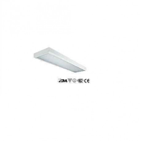 PLAFONIERA LINEARE SOFFITTO T8 G13 IP40 1 X 36W CON VETRO ES 11-013/136/BX BIANCA BEGHELLI 5025