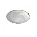 PLAFONIERA IN VETRO ALABASTRO BIANCO 2X60W E27 230V MASSIVE ZARA COD. 707480231