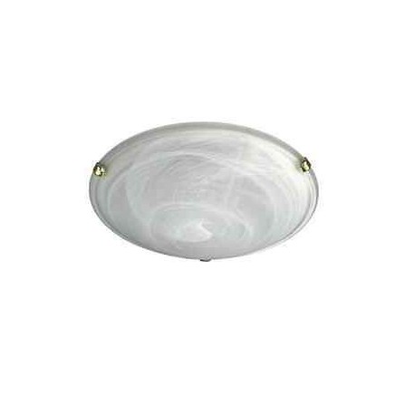 PLAFONIERA IN VETRO ALABASTRO BIANCO 2X60W E27 230V MASSIVE ZARA COD. 707480231