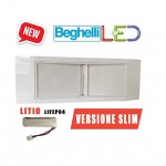 LAMPADA EMERGENZA PARETE SLIM INCASSO LED 11W BATTERIA LITIO NEW BEGHELLI  1499E - LADOGANA MICHELE & C. S.A.S.