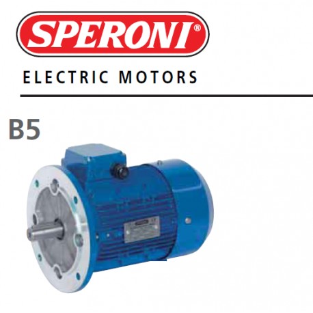 MOTORE ELETTRICO TRIFASE 400V 0.18KW 0.25HP 4 POLI B5 63B SPERONI 134101249