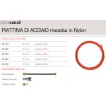 SONDA PIATTINA PASSACAVI IN ACCIAIO RIVEST NYLON D 6mm 40M M5 ARNOCANALI A6.040